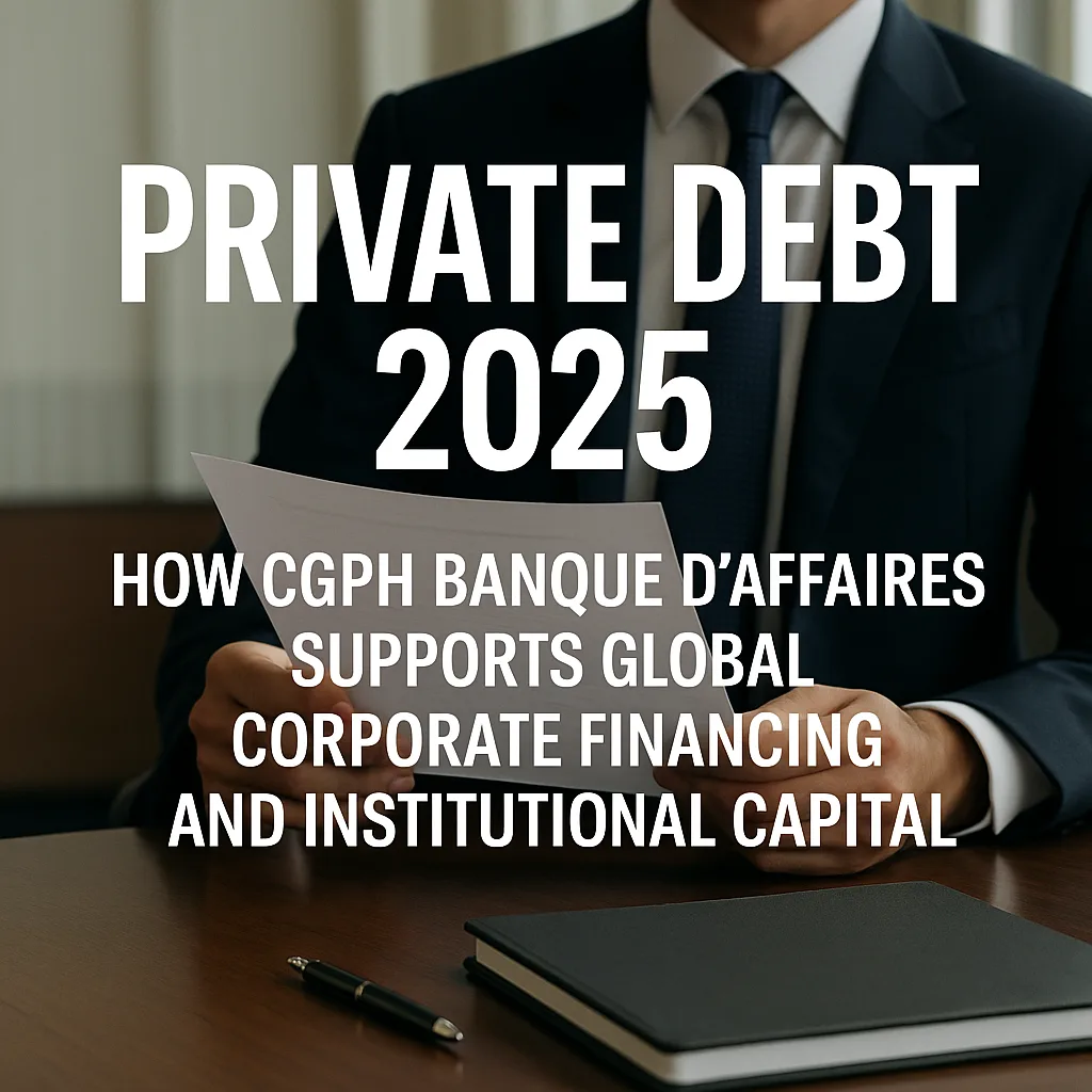 Private Debt 2025: How CGPH Banque d’Affaires Supports Global Corporate Financing and Institutional Capital